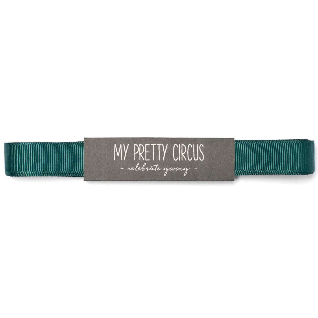 Tannengrünes Geschenkband: 16mm Rips- Schleifenband | My Pretty Circus | RB-16G1824-FI