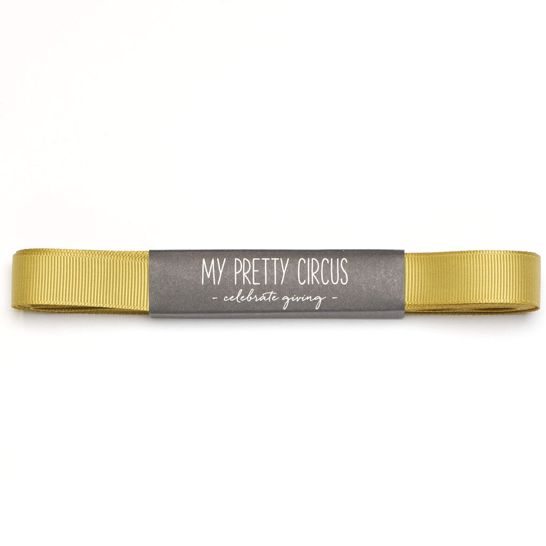 Goldgelbes Geschenkband: 16mm Rips- Schleifenband | My Pretty Circus | RB-16G2226-GY