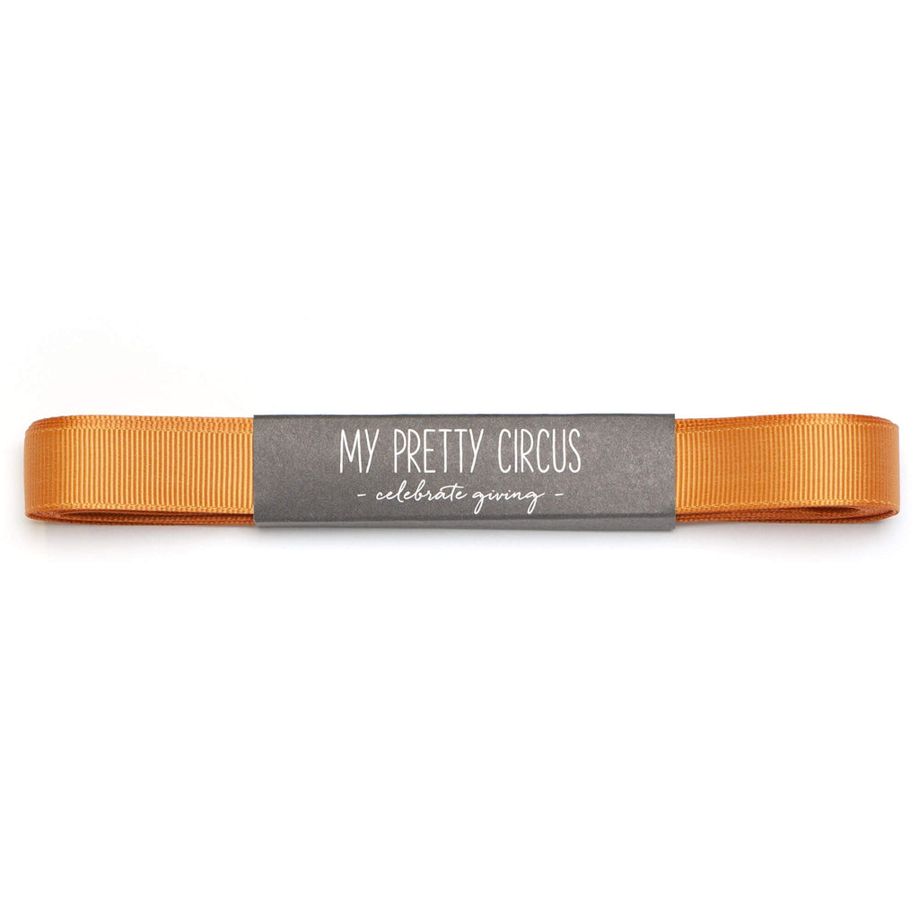Geschenkband orange: 16mm Rips- Schleifenband | My Pretty Circus | RB-16G2227-CA