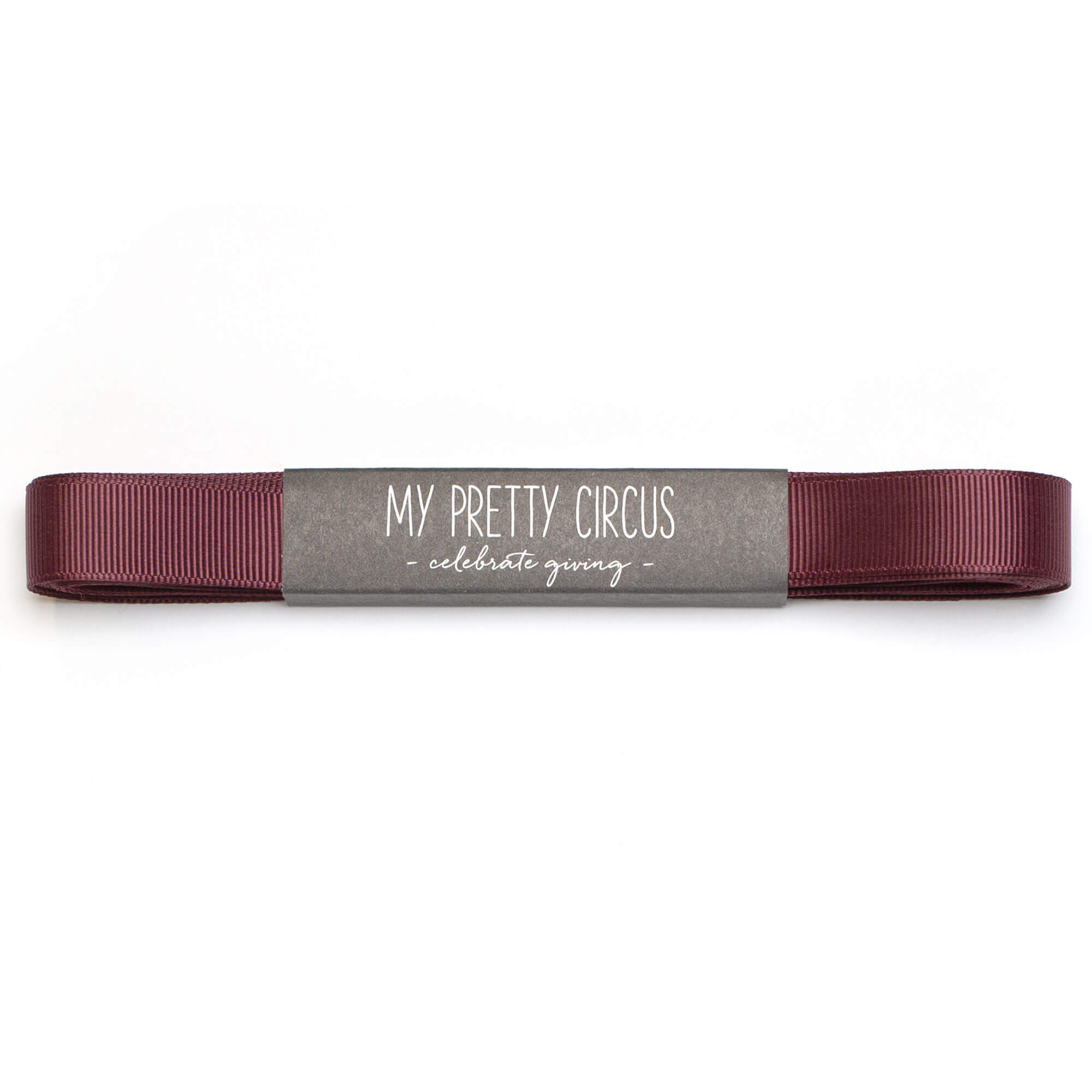 Weinrotes Geschenkband: 16mm Rips- Schleifenband | My Pretty Circus | RB-16G2229-RW
