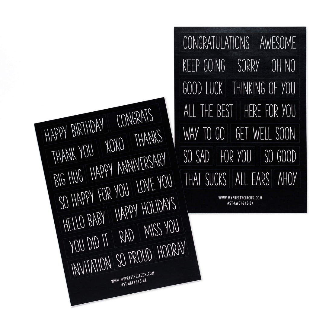Sticker "Awesome" eckig schwarz