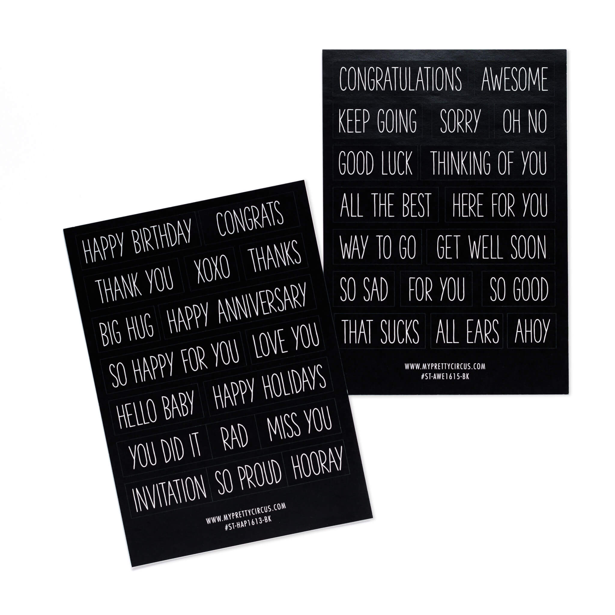 Sticker &quot;Awesome&quot; eckig schwarz 